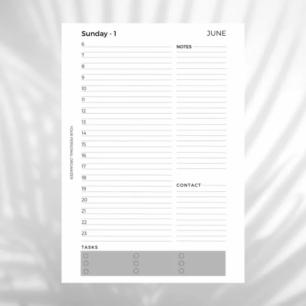 Tageskalender basic - Juni/Mai