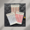 Mini drop stickers transparent