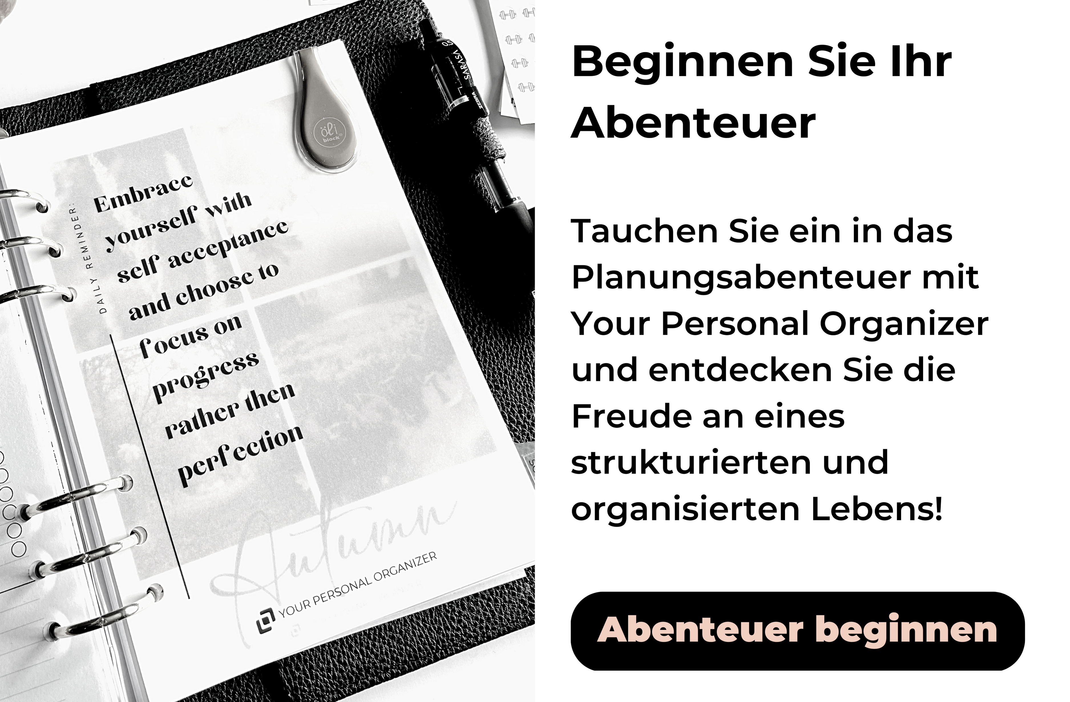 Entdecken Sie Your Personal Organizer: Erstellen Sie Ihren perfekten Planer!
