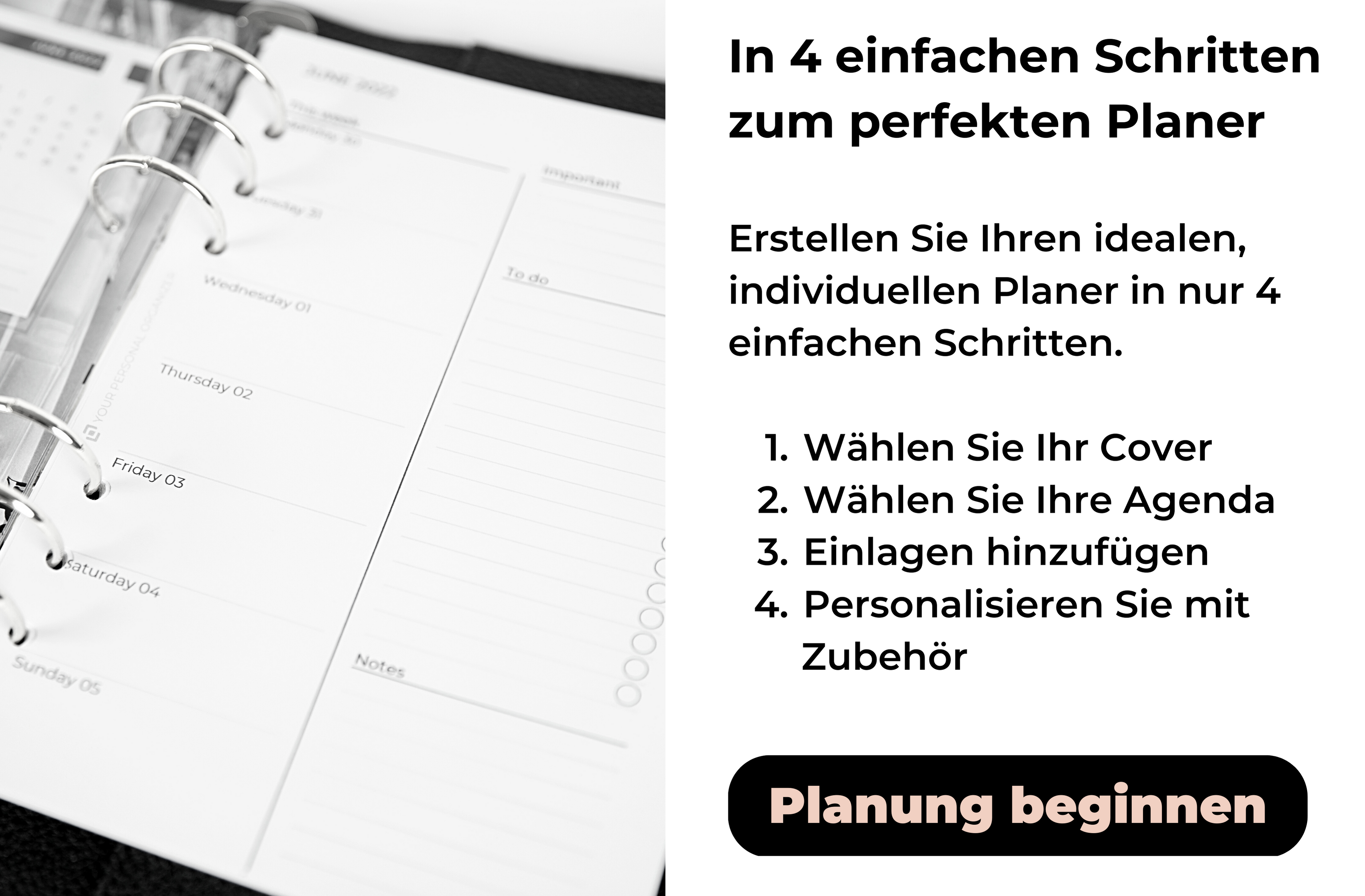 Entdecken Sie Your Personal Organizer: Erstellen Sie Ihren perfekten Planer!