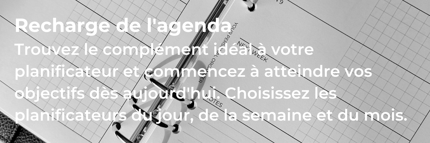 Recharge de l'agenda
